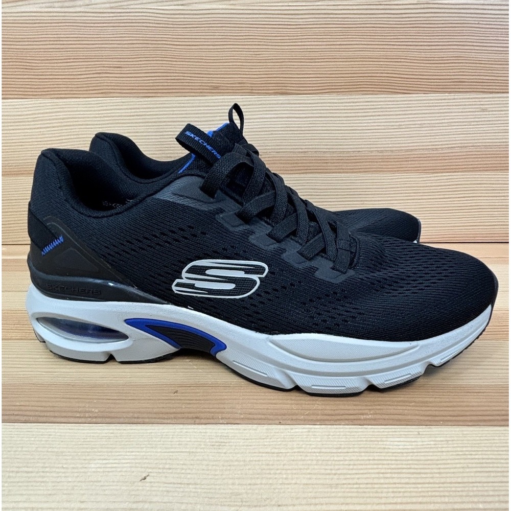 Skechers Men's Skech-Air Cooled Sneakers Size 12 Black Blue
